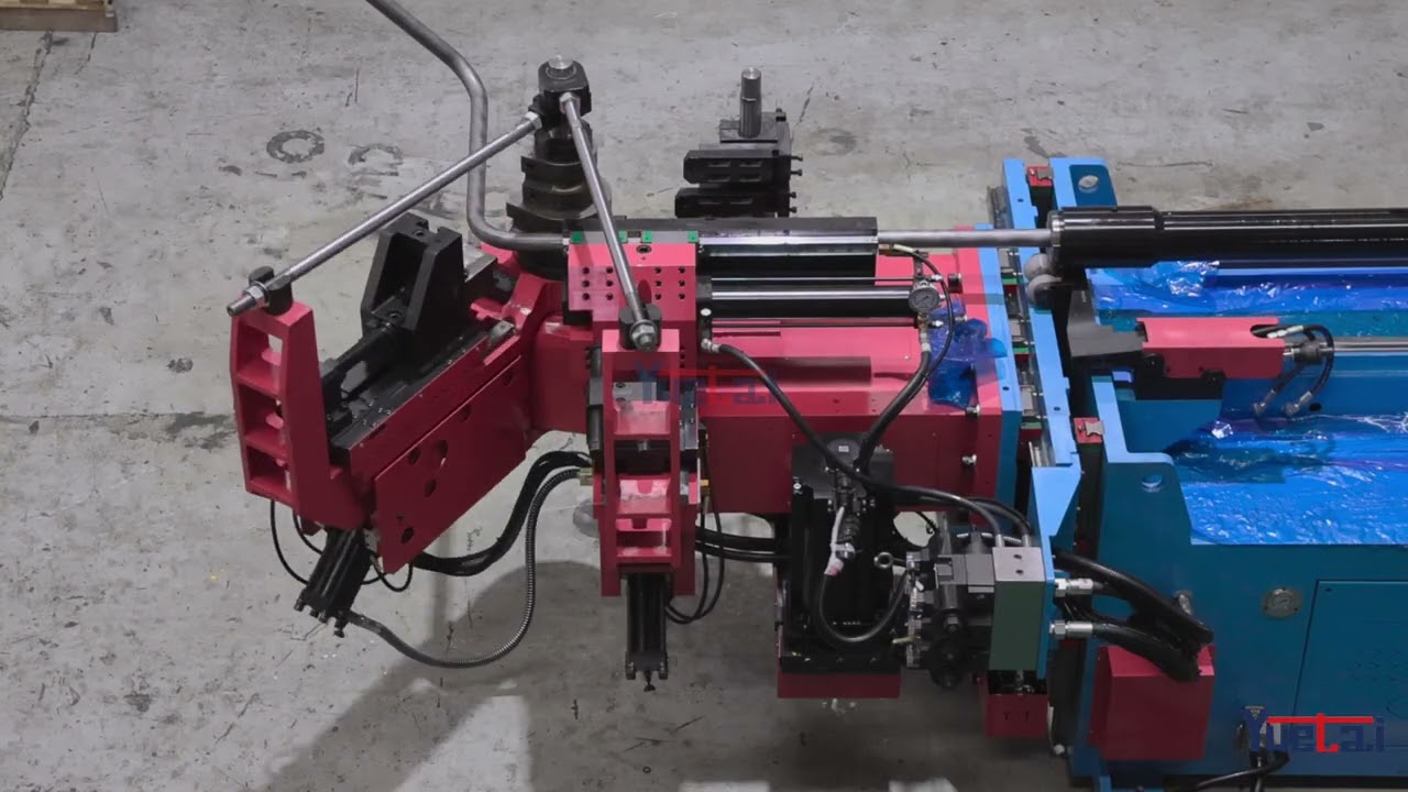 80CNC 4A 2S Automatic Electric Hydraulic Exhaust Pipe Bending Machine