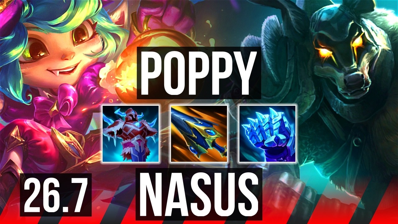 POPPY vs NASUS (TOP) | EUNE Grandmaster | 26.7