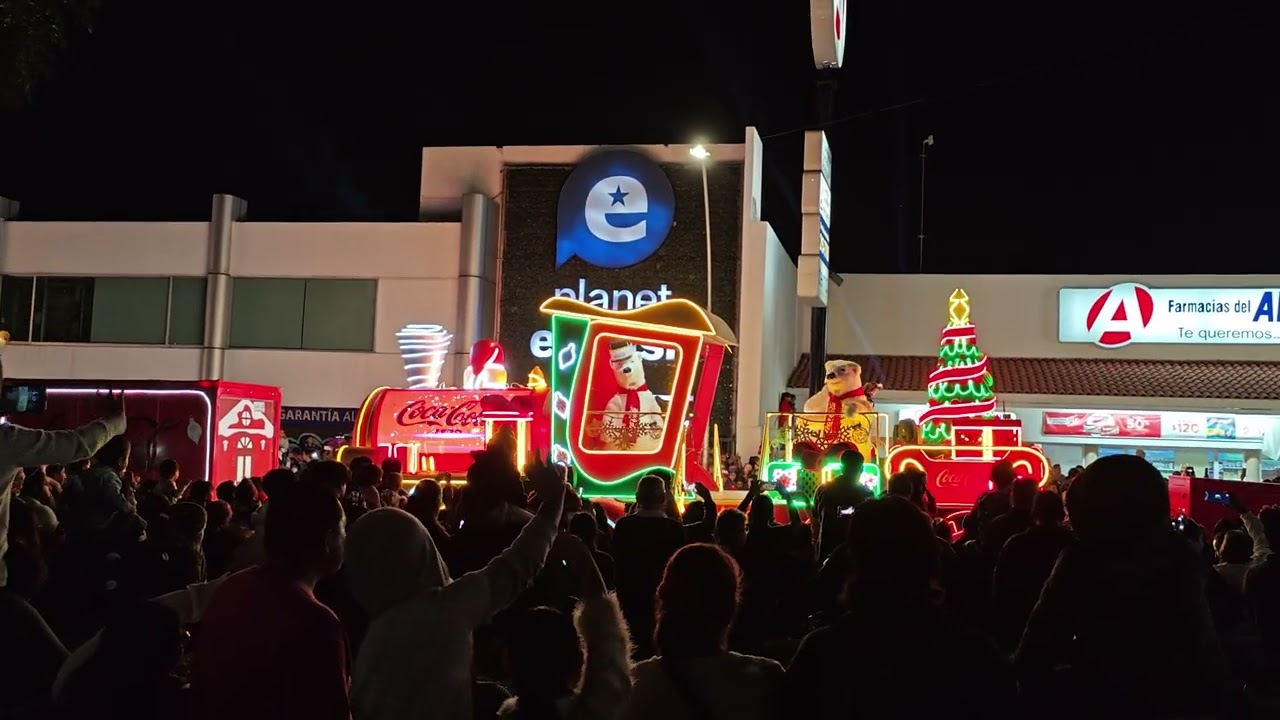 Caravana Navideña Coca-Cola, Querétaro 2025.