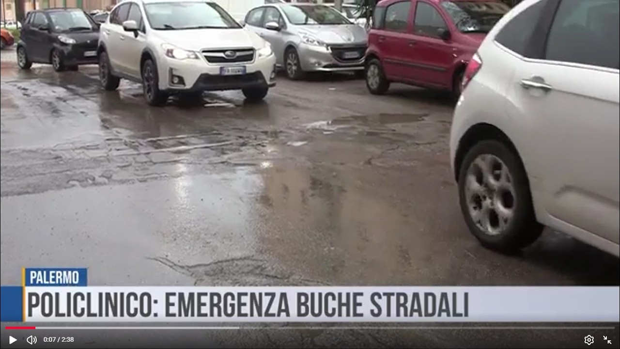Palermo: Policlinico, emergenza buche stradali
