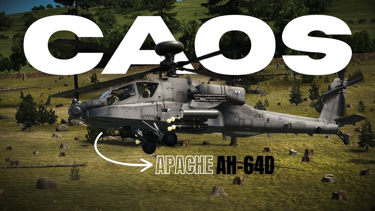TESTEI O APACHE NO ARMA E VIROU ZONA DE GUERRA !!! 🔥 (ARMA REFORGER)