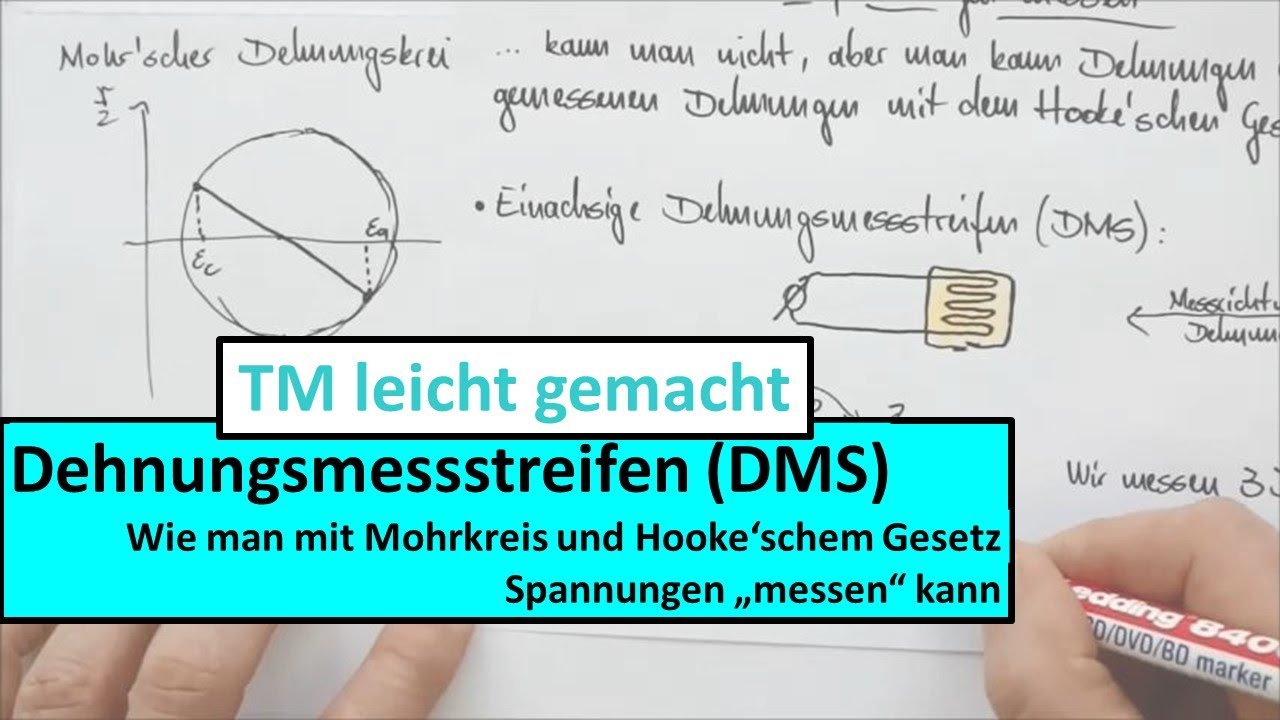 Dehnungen und Verzerrungen, Teil 4 von 4: Anwendungsbeispiel - wie man mit DMS Spannungen misst.