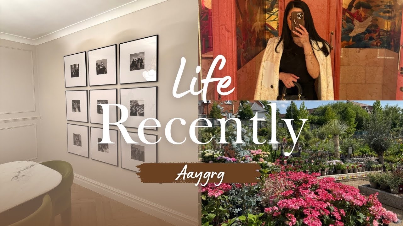 Introvert Life | productive week, starting a new hobby, gardening, building a photo wall, home decor