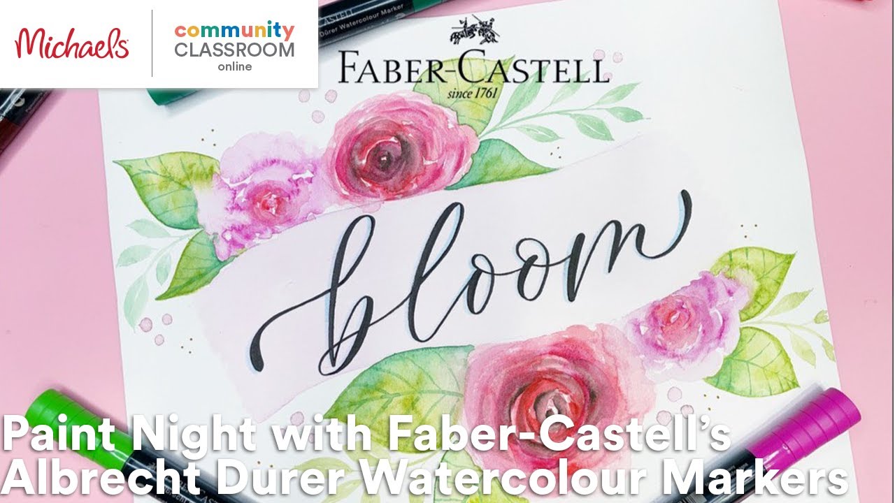 Online Class: Paint Night with Faber-Castell’s Albrecht Durer Watercolour Markers | Michaels