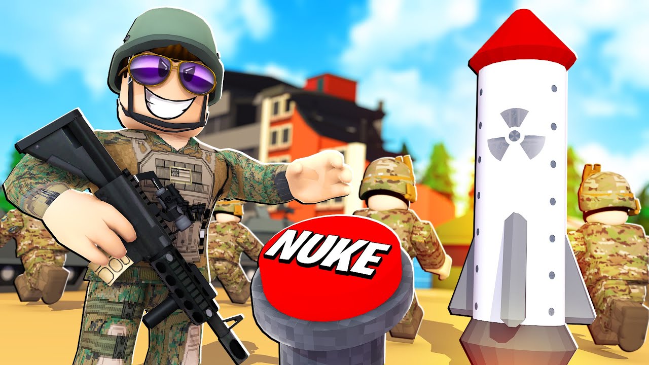 Jeg VINDER krigen i Roblox... MED NUKES?!😂