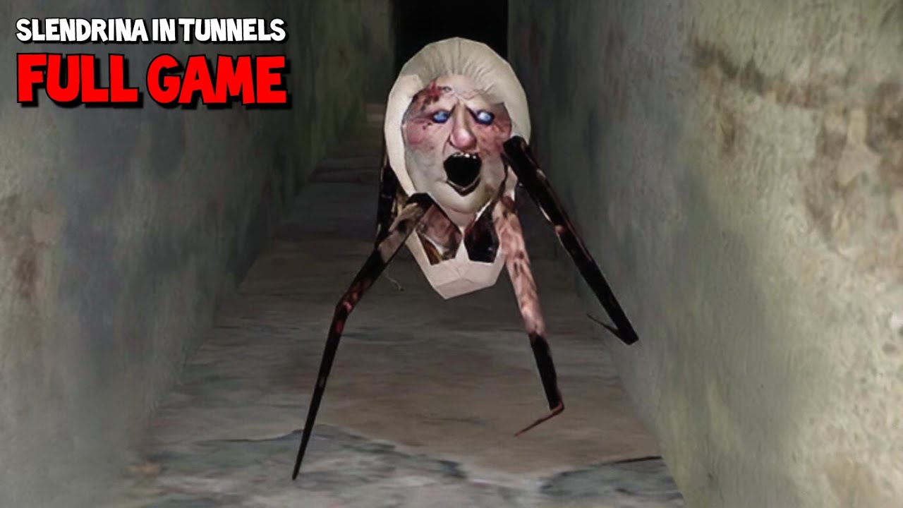 SLENDRINA IN TUNNELS ( Unofficial ) | Full Gameplay