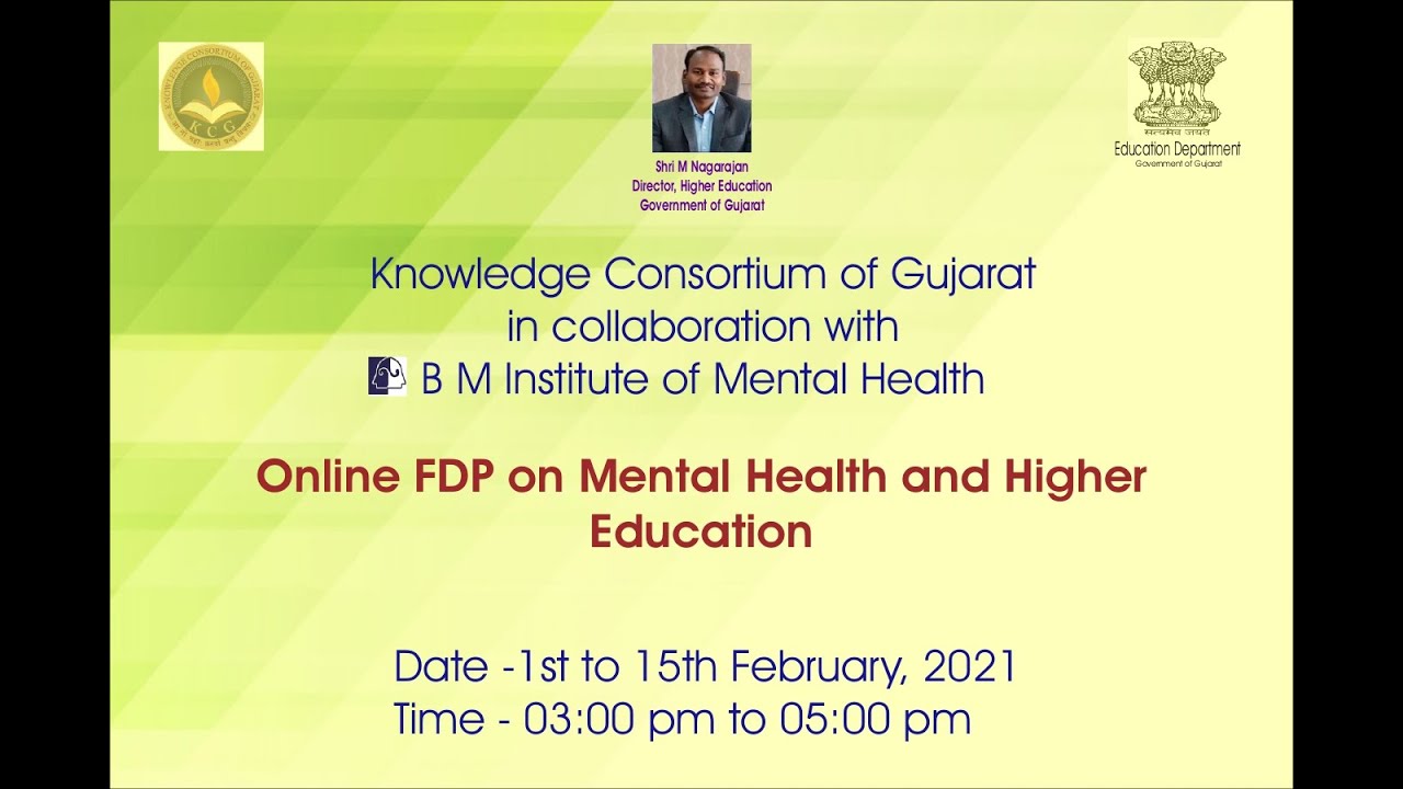 FDP on Mental Health and Higher Education - (01-02-2021)