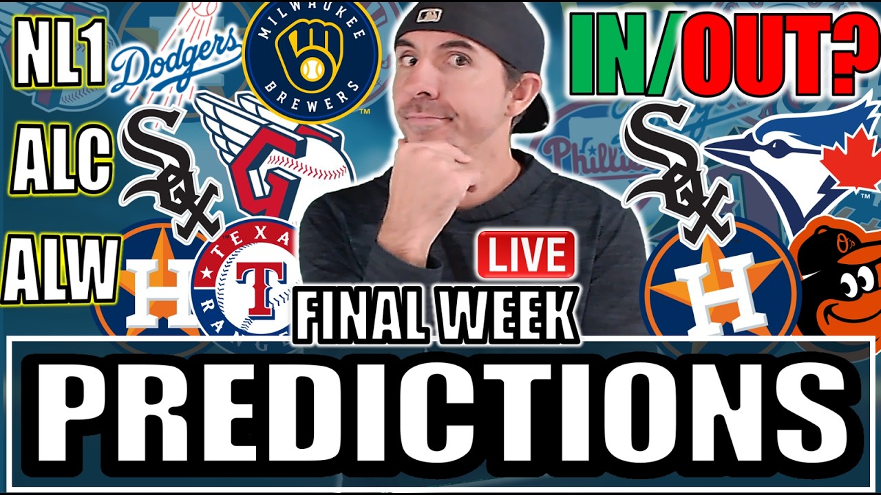 LIVE - MLB Final Week Predictions & Quick Power Rankings Update