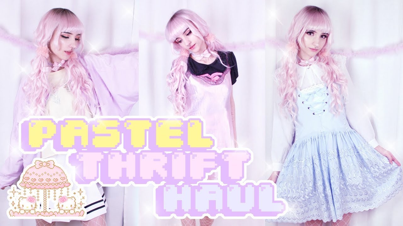 COLLECTIVE PASTEL THRIFT HAUL // kawaii on a budget