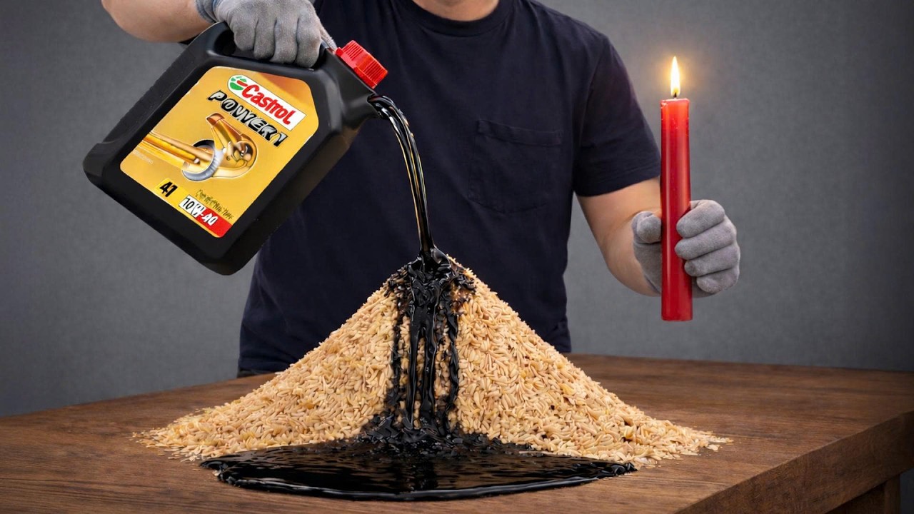 Смешайте отработанное моторное масло с опилками 😱 Это нужно в каждом доме, но никто этого не делает