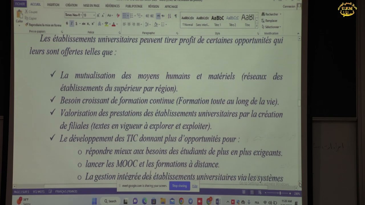 Analyse Swot des données Sidi mohamed sahel  directeur de l’ensm koléa