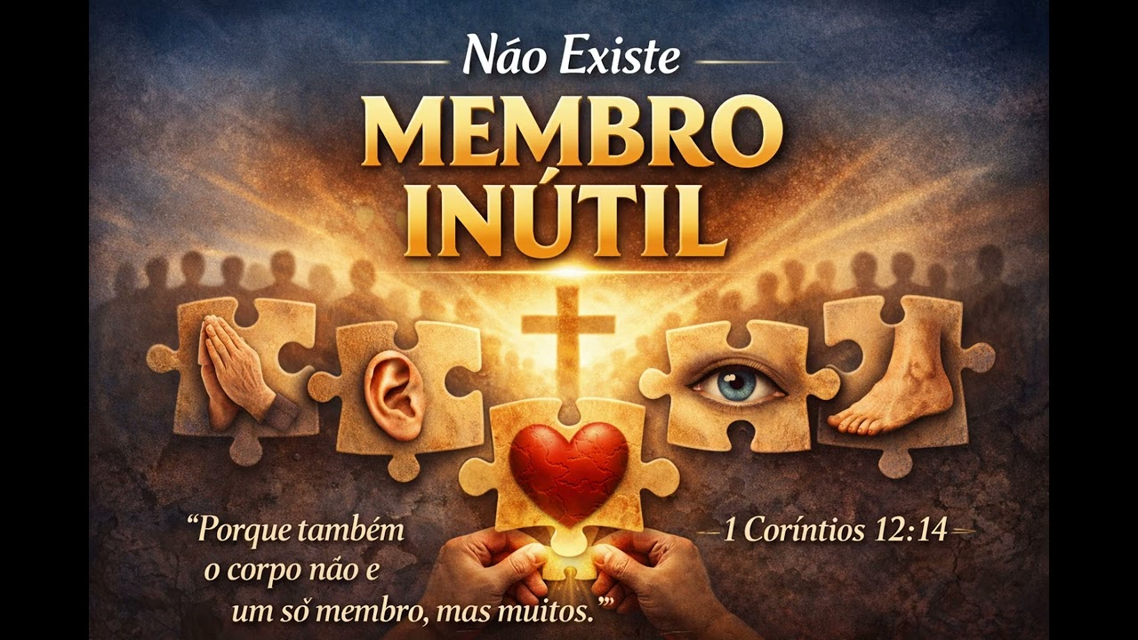 Não existe membro inútil | No corpo de Cristo, todos são necessários | Devocional📖 1Co 12:14