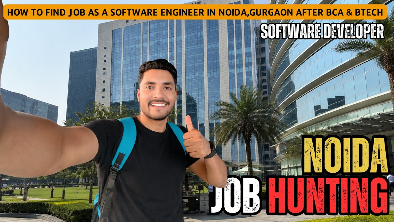 How To Find Job As A Software Engineer In Noida, Gurgaon ? After BCA Or Btech Live Job Hunting Vlog