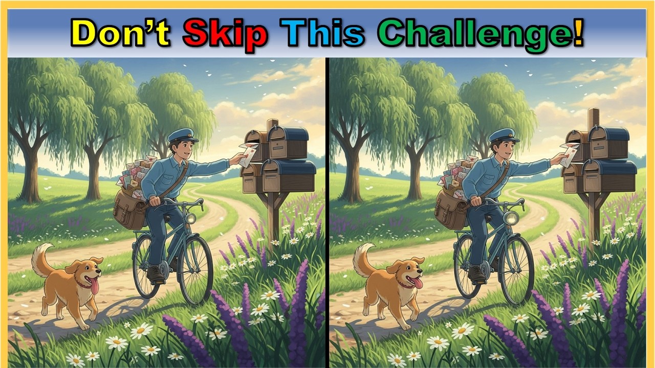 【Spot the Difference | Brain Health】 Memory & Focus Training Puzzle | Dementia Prevention
