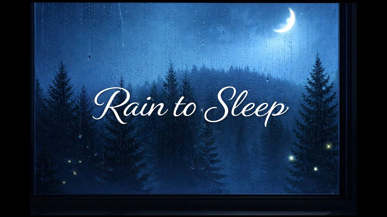 Rain to Sleep — Night Rain on Window | Deep Sleep & Relaxing Ambience🌧️