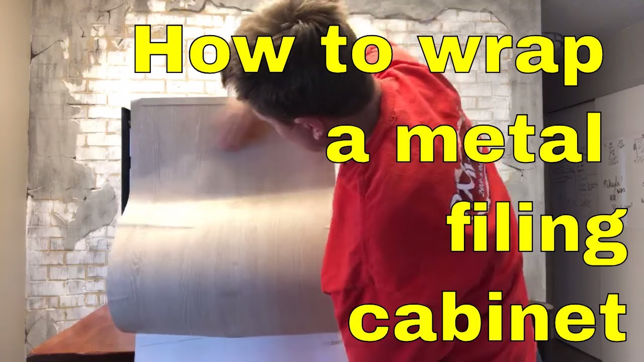 How to wrap a filing cabinet with vinyl RM wraps