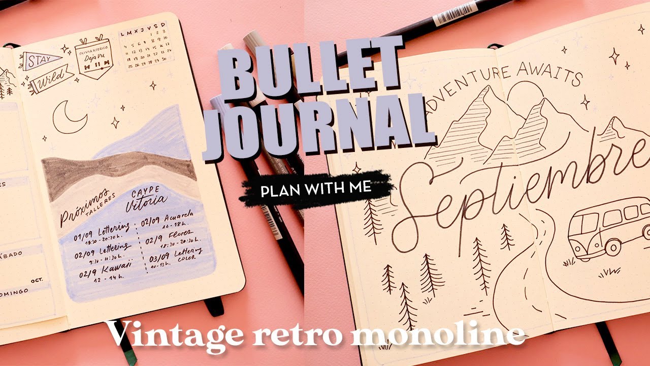 Idea de diseño para Bullet Journal septiembre 2023 ✨✨✨✨