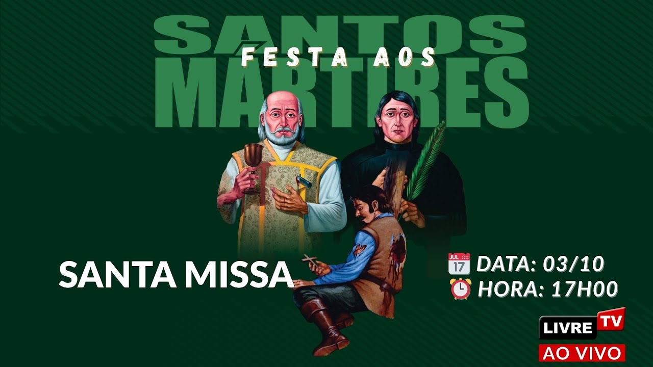 AO VIVO | DIA 03-10 | Missa da Tarde  | – Festa dos Santos Mártires 2025 | Uruaçu/RN