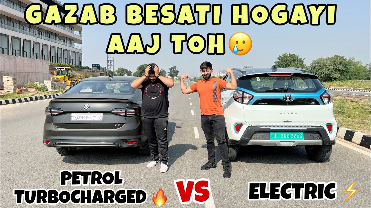 VIRTUS GT VS NEXON EV MAX : DRAG RACE