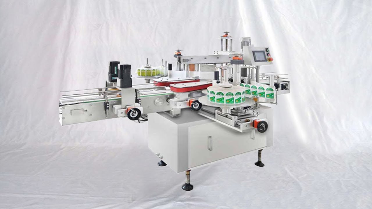 How to adjust automatic double sided labeling machine demo for UAE customer