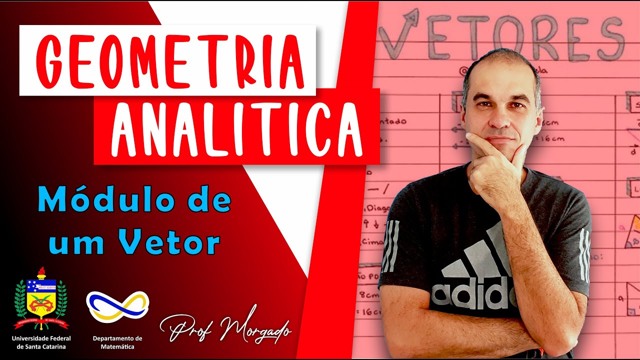 Geometria Anal&iacute;tica ⭐ Videoaula 3.8 ⭐ M&oacute;dulo de um vetor