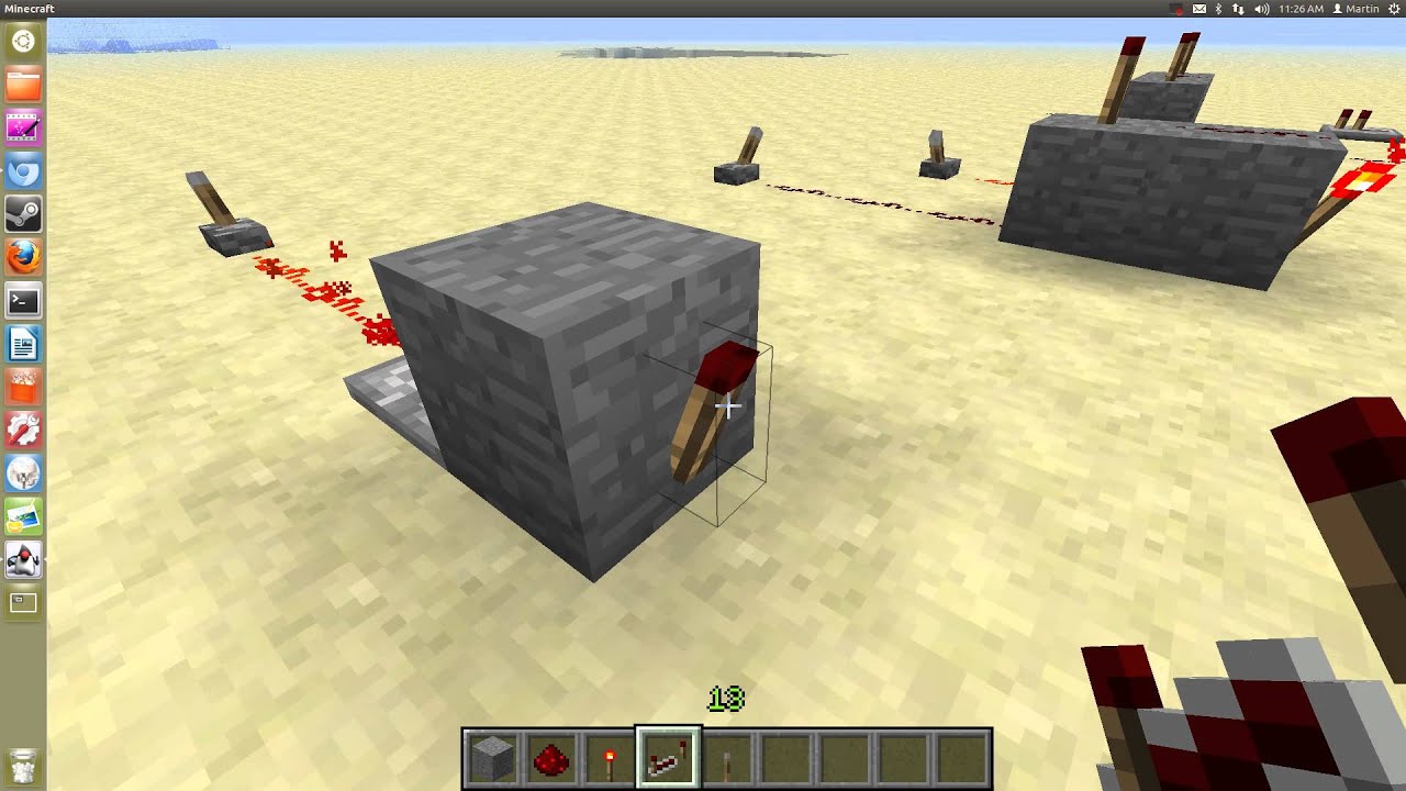 Minecraft Redstone - OR Gates, Inverters, and RS Latches