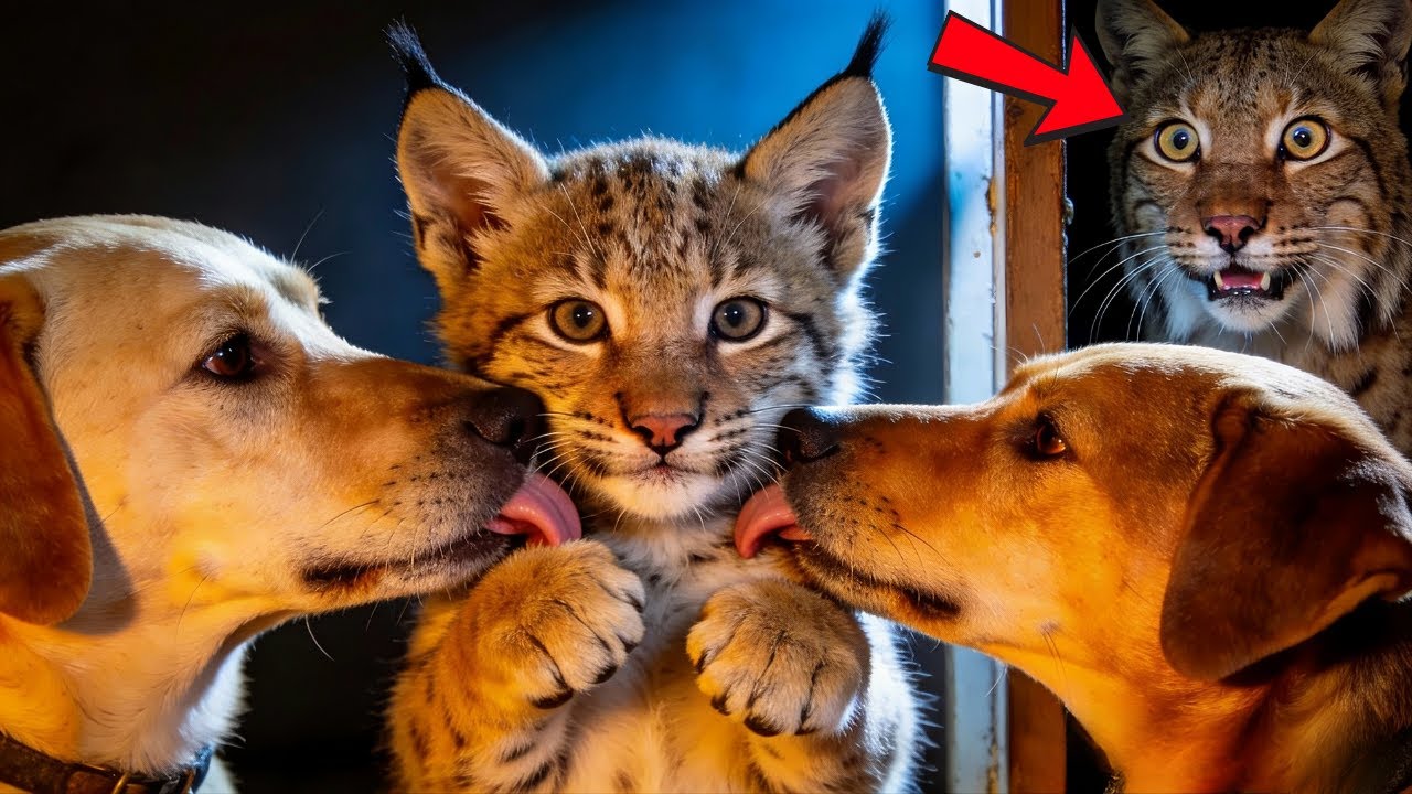 Rescued Bobcat Kitten Thinks He’s a Dog—Until His Real Mother Appears