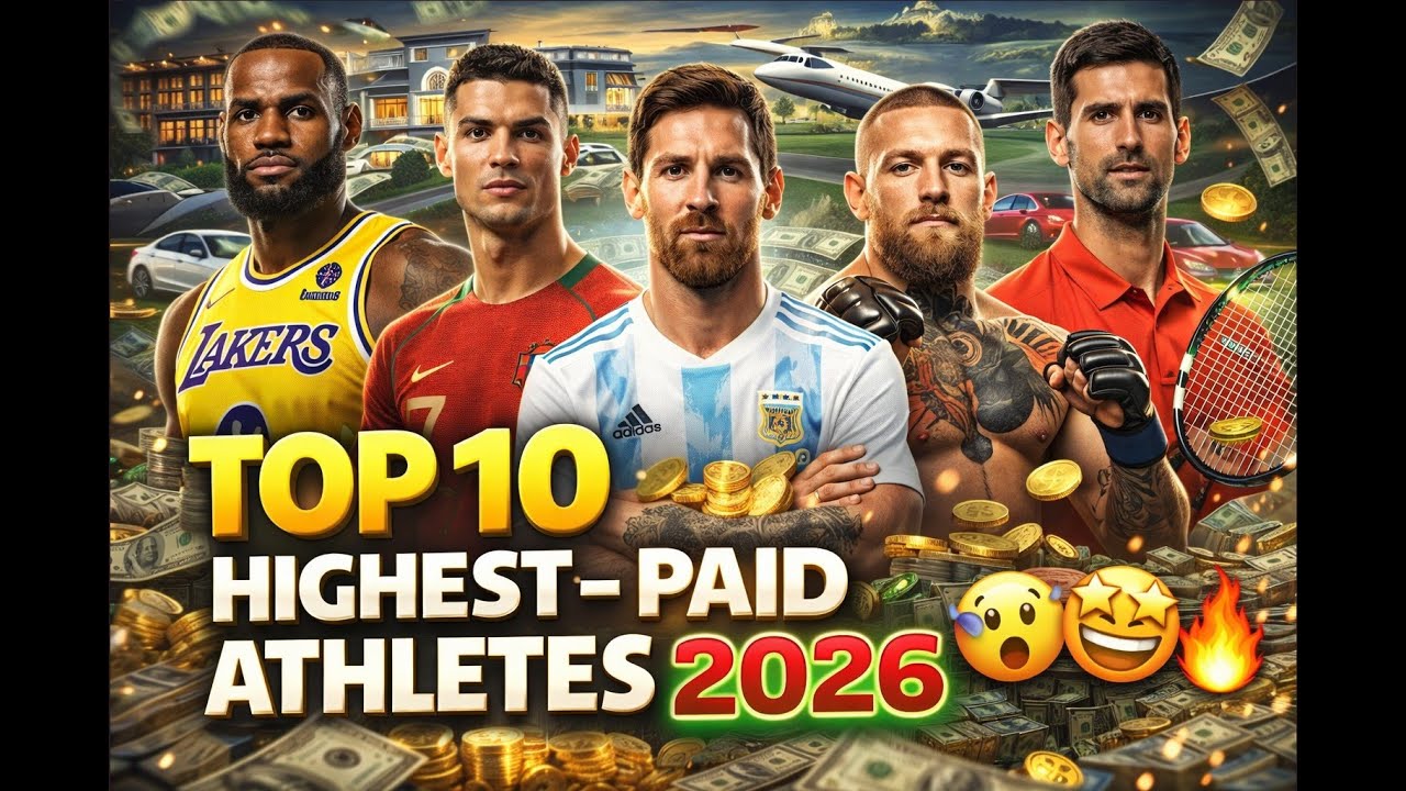 Top 10 Highest-Paid Athletes in 2026 💰⚽🏀&rdquo;  | ESPNXtra