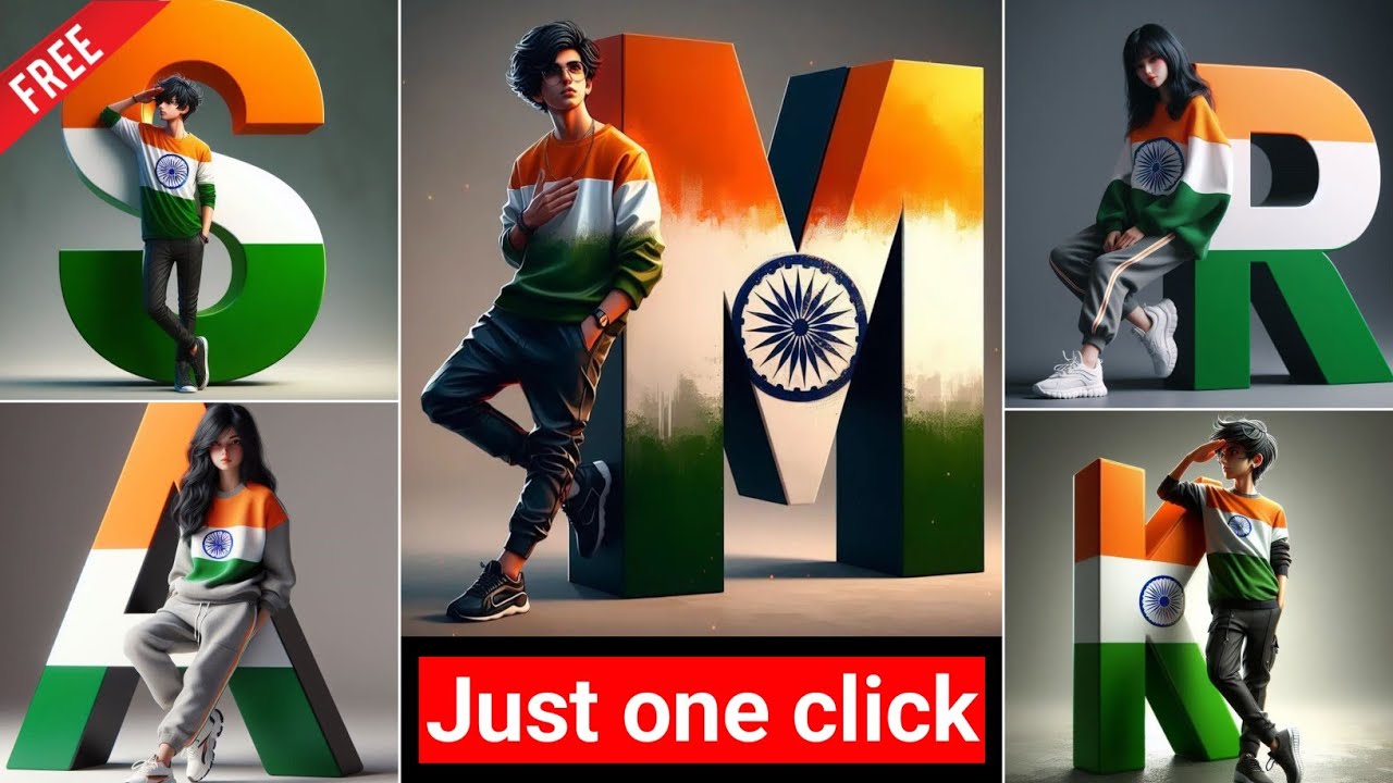 15 August Name Letter Ai Photo Editing | Independence Day Ai Photo Editing | Trending Ai Name Art 🇮🇳