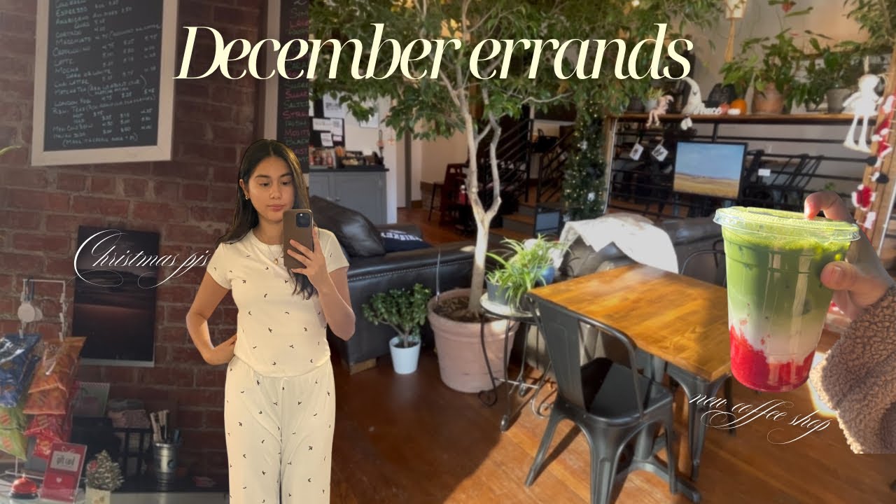 running christmas errands + trying out new cozy coffee shop & more catching up