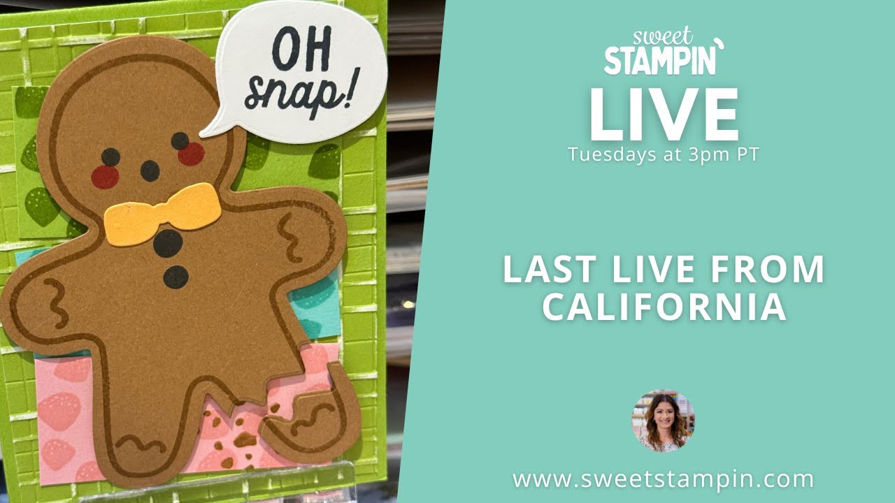 My Last Crafting Live from California ❄️✂️ | Snowflake Kisses, Paper Pumpkin & Moving Update