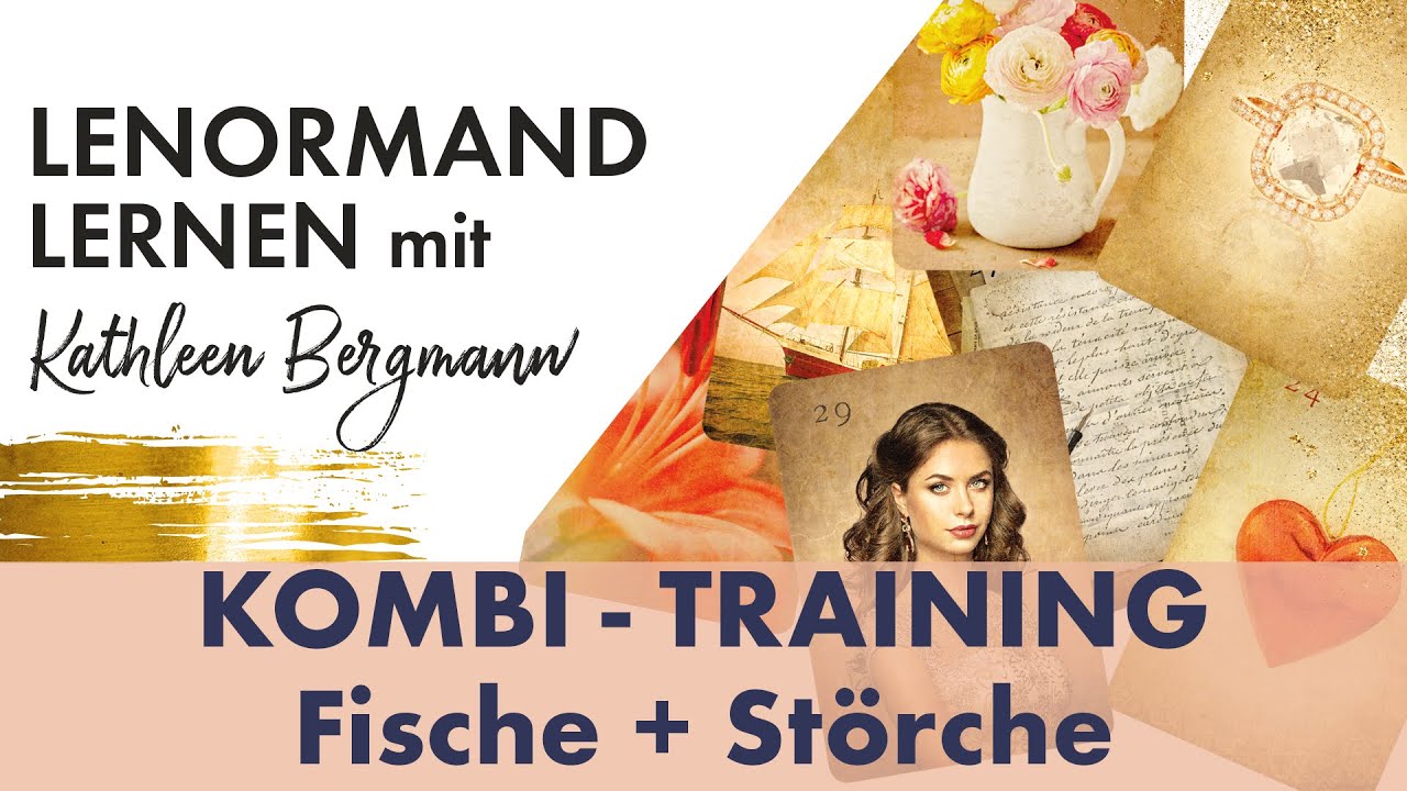 Lenormand Kombi Training mit der 2-er Kombination Fische + Störche 🐟