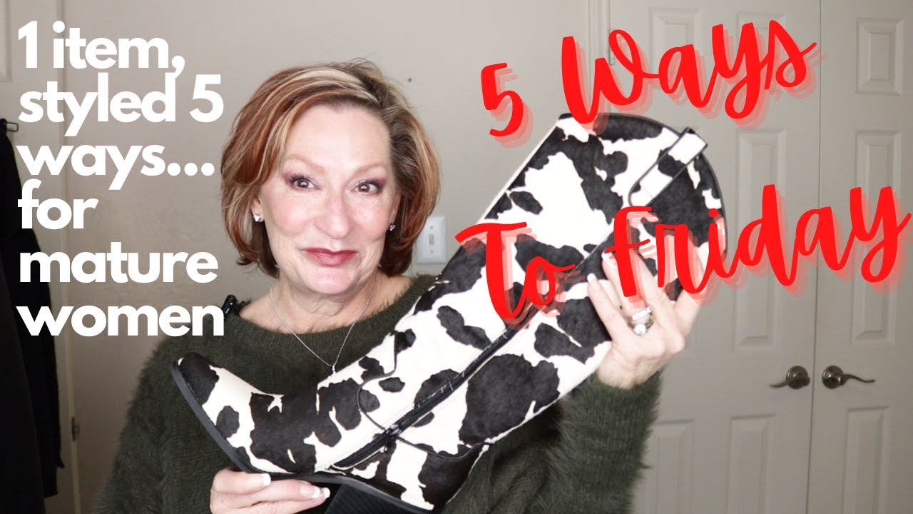 5 Ways To Friday | How To Style | WESTERN TREND 2023 | BOOTS | Over 50 and CHIC | Last ONE ♥♥♥