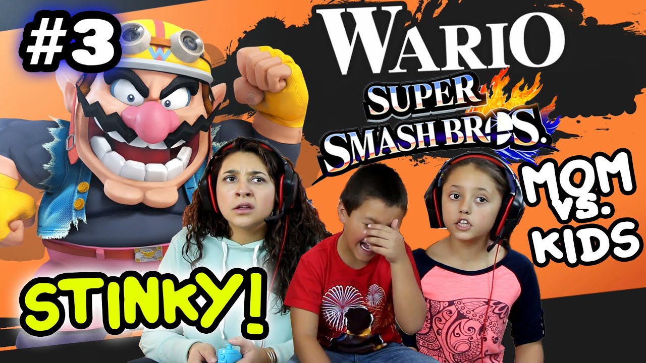 MOM против детей - Super Smash Bros 4 Wii U - SO вонючий! ж / Варио Foe Battle (часть 3) ЛИЦО CAM