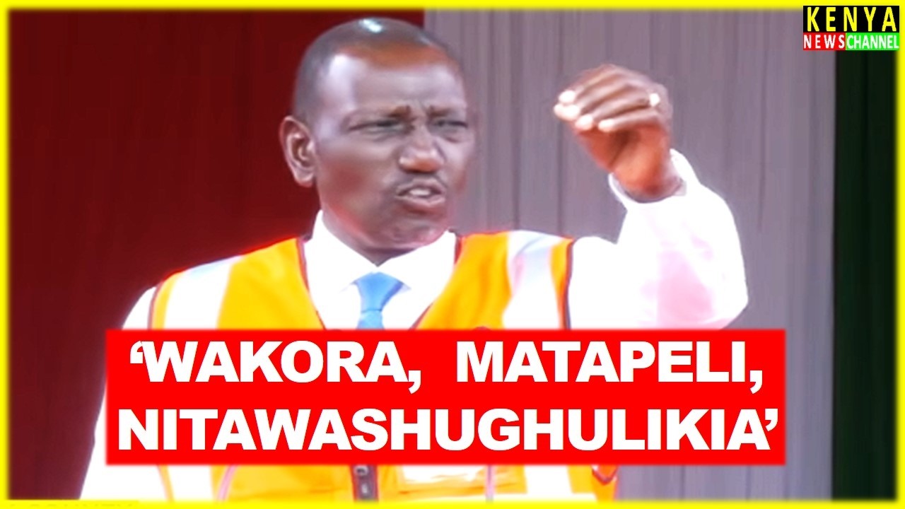 Ruto ANGRY speech today in Narok SGR Extension Launch - Listen what he told Gachagua & Matiangi