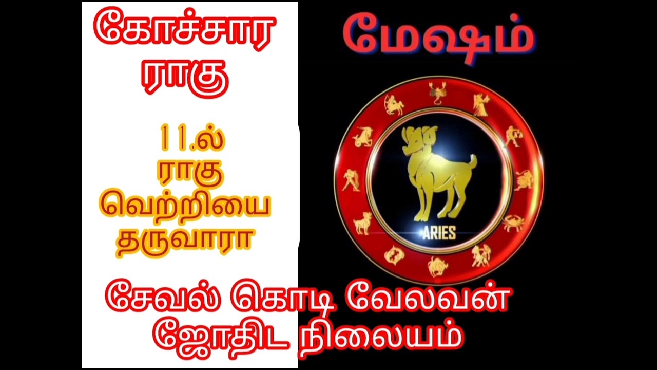 மேஷ ராசியும் கோச்சா  ராகுவும் .