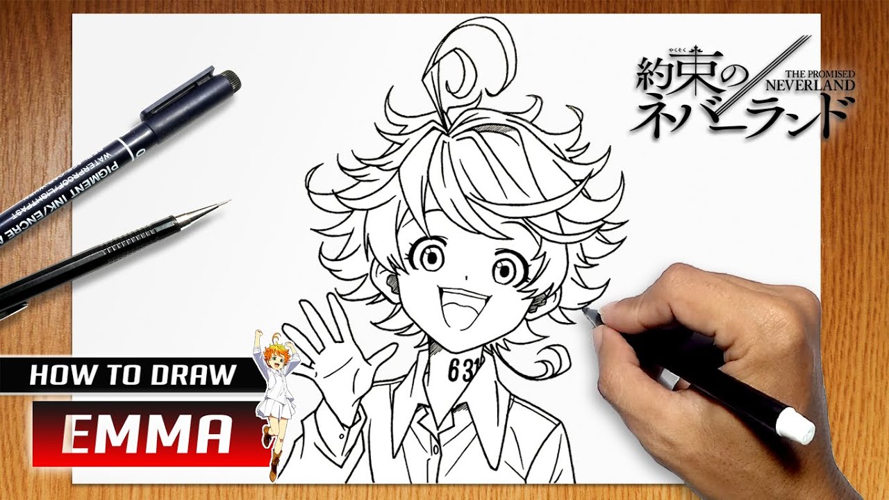 How to draw Emma from The Promised Neverland