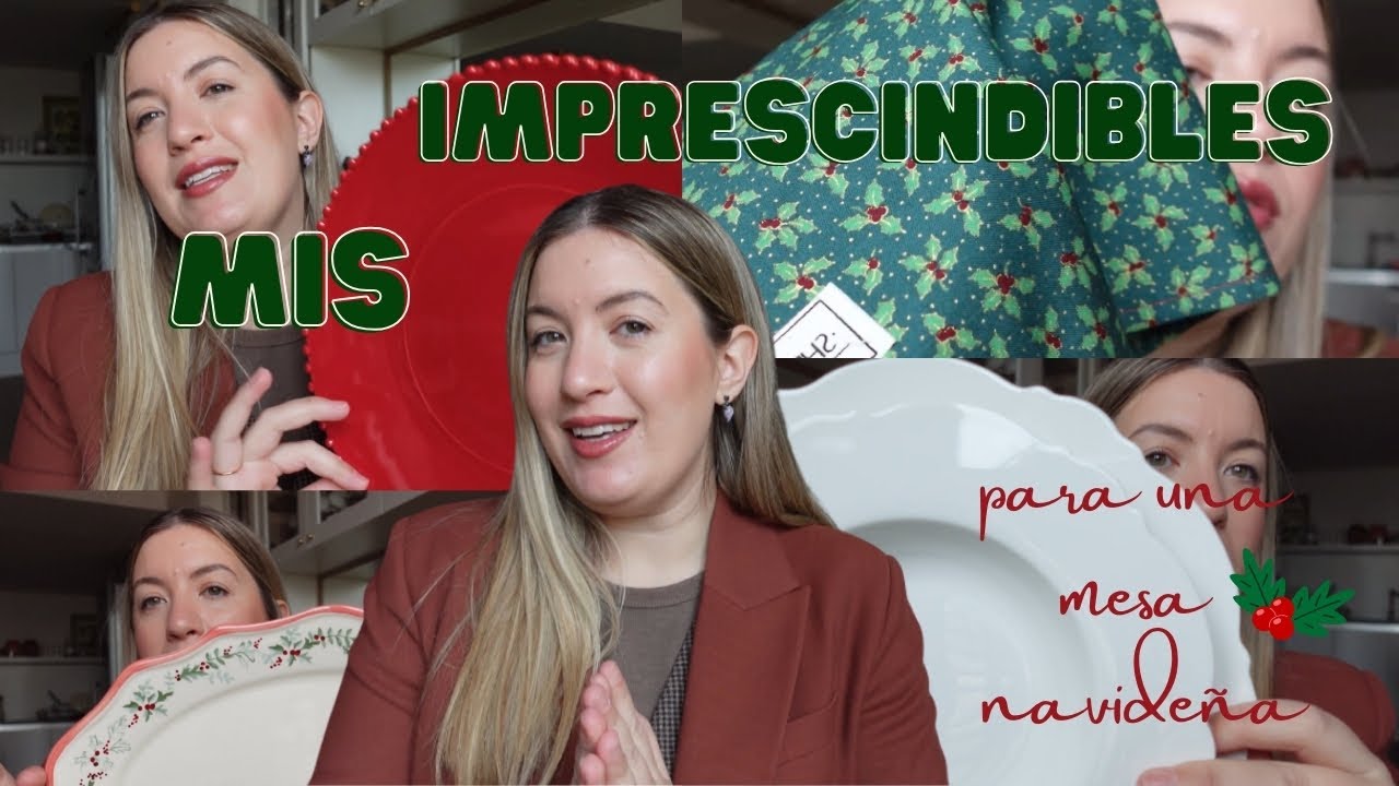 MIS IMPRESCINDIBLES PARA UNA MESA FESTIVA 🍽️🍾🎄