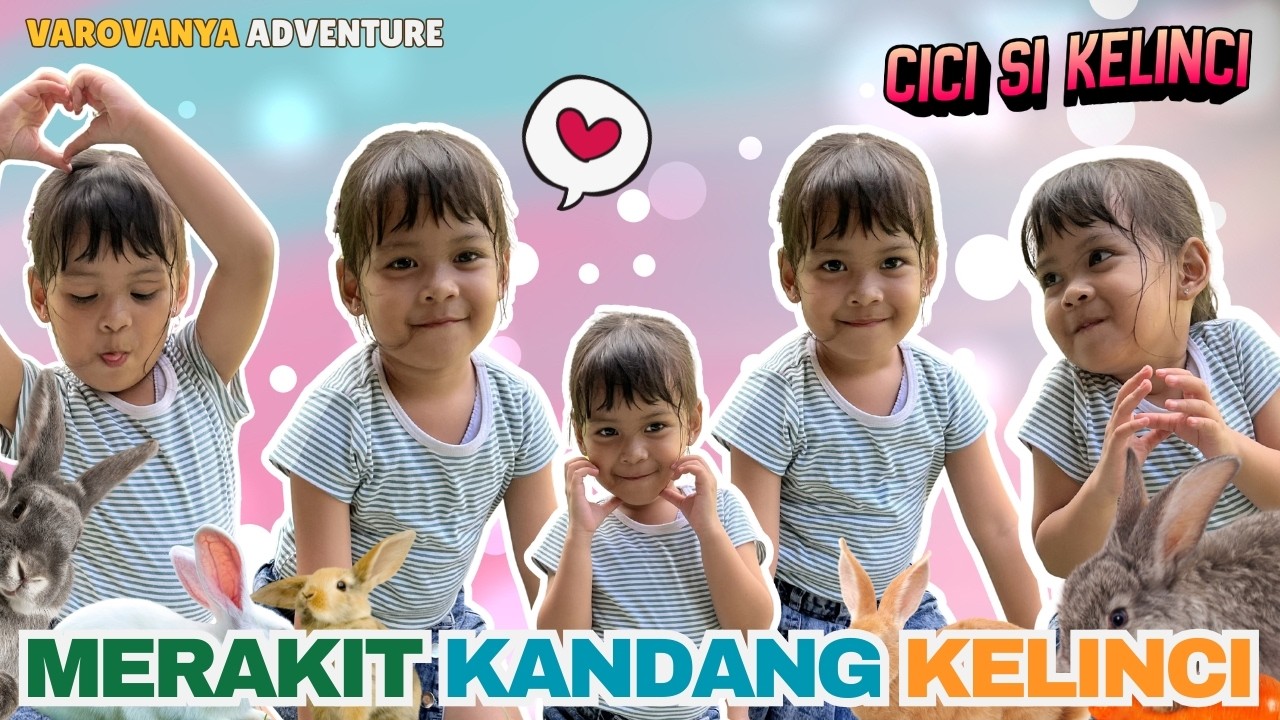 MERAKIT KANDANG DAN BERMAIN SAMA CICI SI KELINCI BARENG ONTY