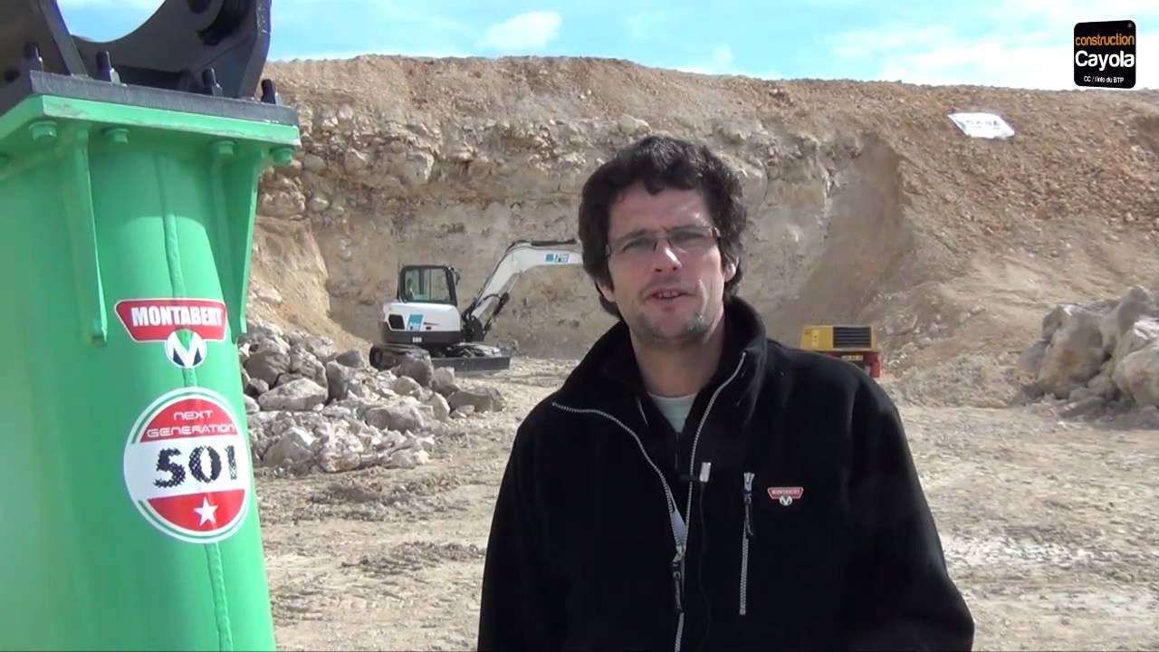 Le nouveau brise-roche sans tirants de Montabert sur B&TP