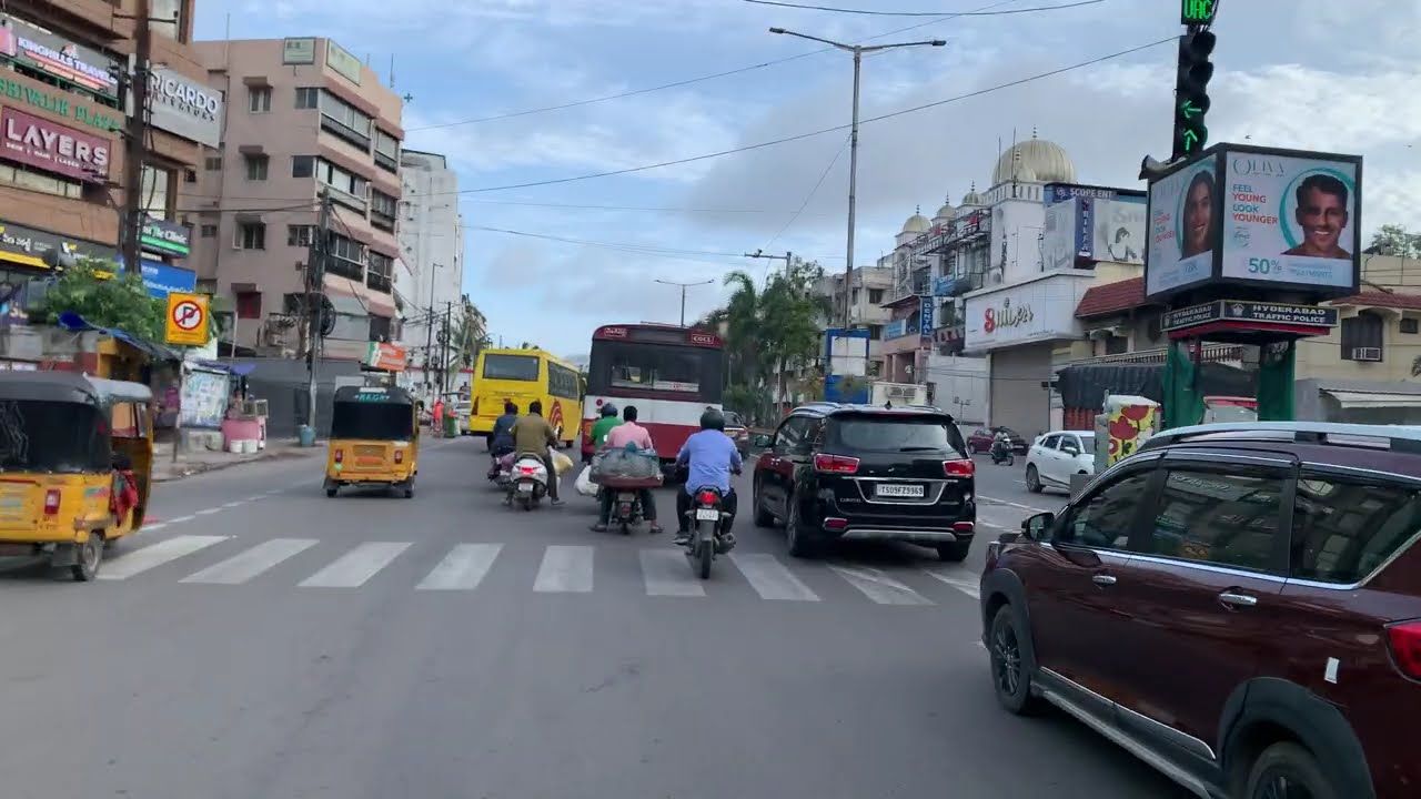 Early Morning Drive Hyderabad | Masab Tank to Banjara Hills GVK One | 19 June 2025