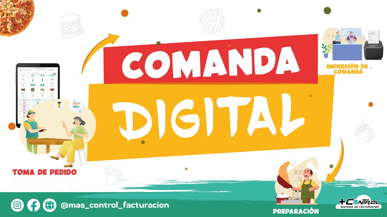 Comanda Digital para el M&oacute;dulo de Restaurantes en Mas Control
