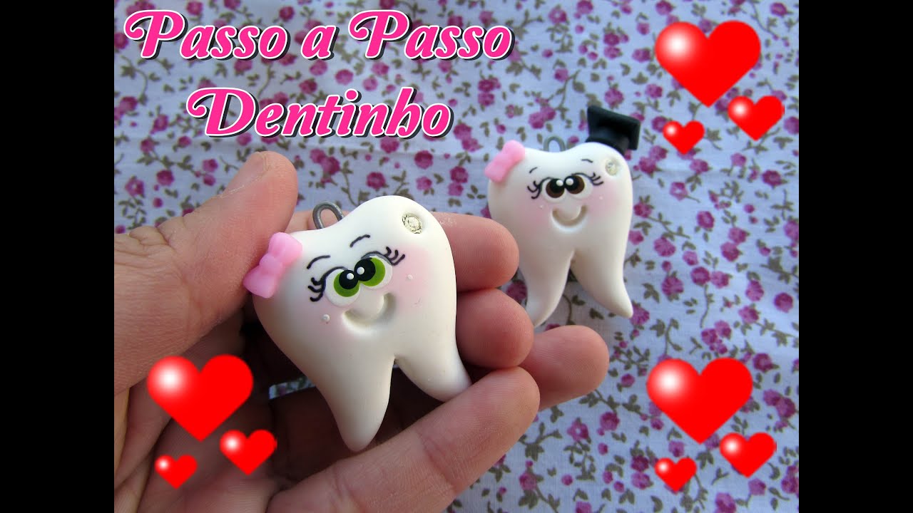 (DIY) DENTINHO PARA LEMBRANCINHA EM BISCUIT
