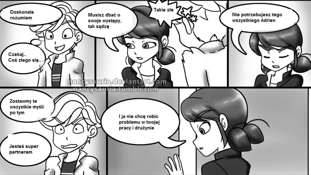 ❤Miraculous komiks #95 Pierwsze spotkanie Adrienette 2/4❤