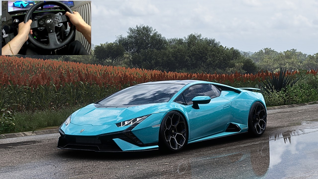 1300HP Lamborghini Tecnica - Forza Horizon 5 | Steering Wheel Gameplay