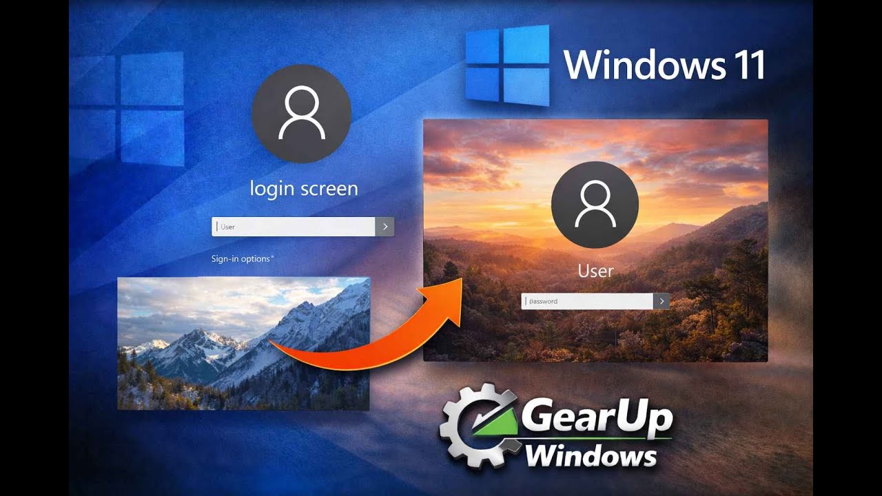 Как изменить фоновое изображение экрана входа в Windows 11 | Руководство от GearUpWindows