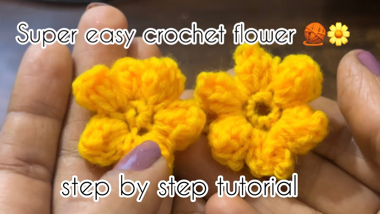Crochet Flower Tutorial for Beginners | Step-by-Step #crochetpremi #crochet #tutorial #viralvideo 