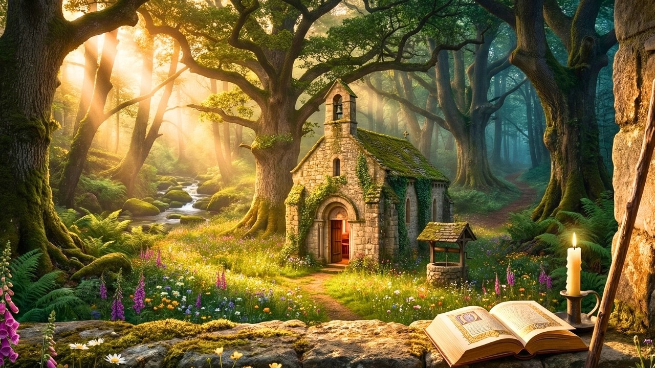 Forest Chapel at Golden Hour | Medieval Music for Sleep & Relaxation