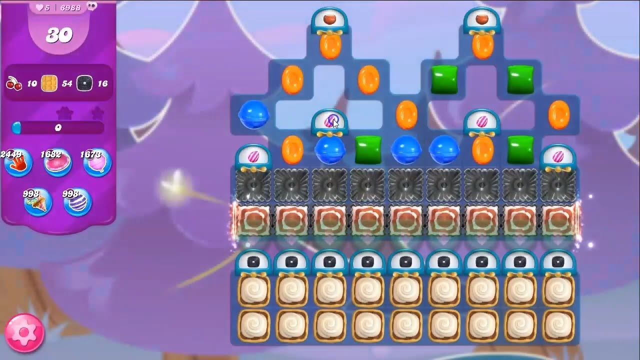 Candy Crush Saga LEVEL 6988 NO BOOSTERS (second version)