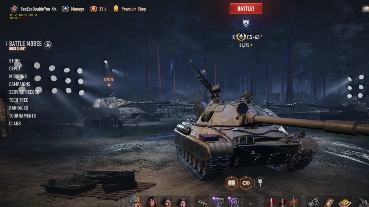 Onslaught.. the art of having bad matches.. BZ 75 gameplay